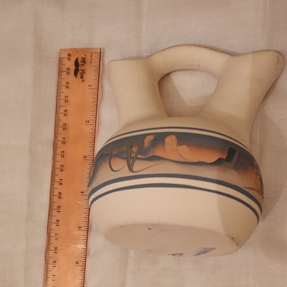 Southwest Wedding Pottery Vase - Hand Painted - Picture 9 of 10